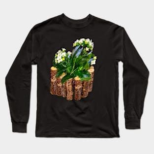 Flowering succulent aesthetic floral arrangement bouquet Long Sleeve T-Shirt